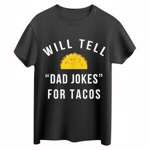 I Will Tell Dad Jokes For Tacos Funny Fathers Day Retro Humor Collector Gift 05